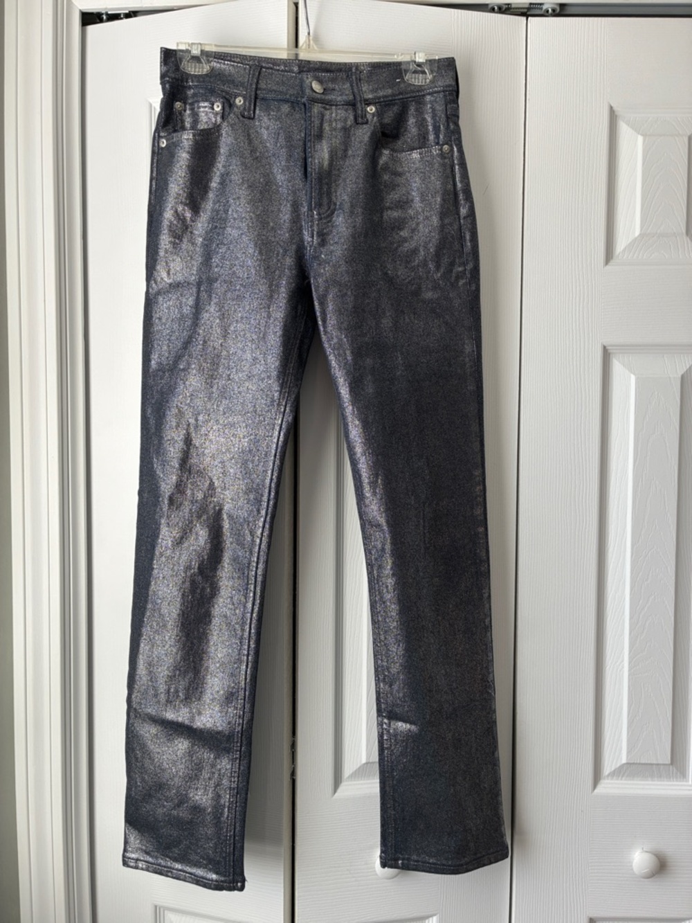 GAP Shimmering Straight-Leg Jeans